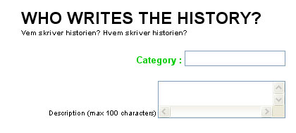 Who writes the history